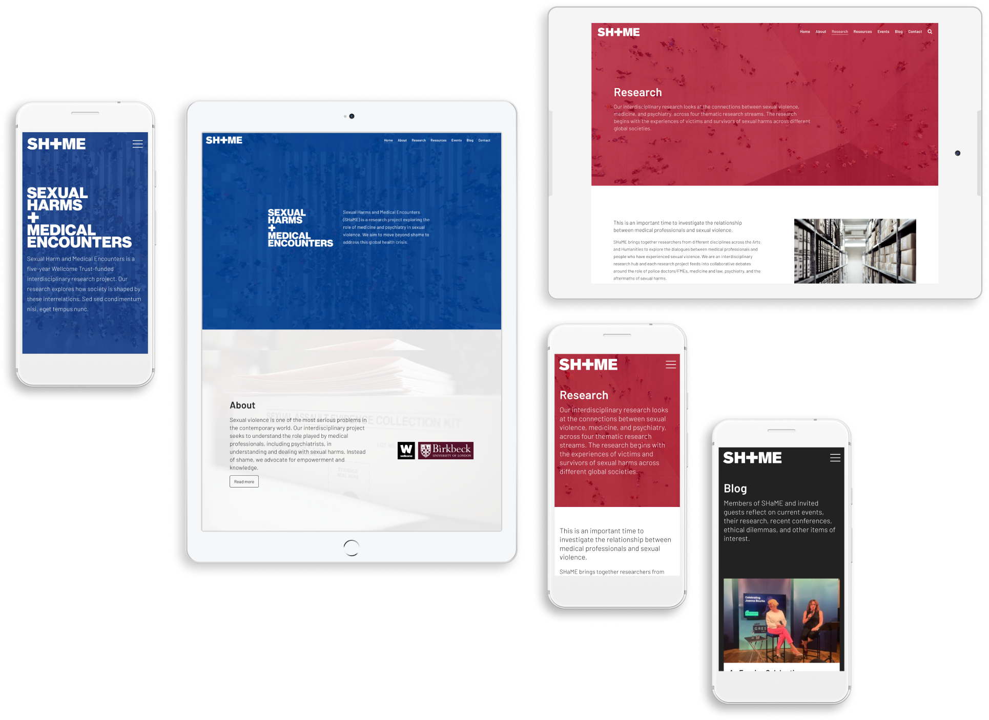 Shame screens grouping